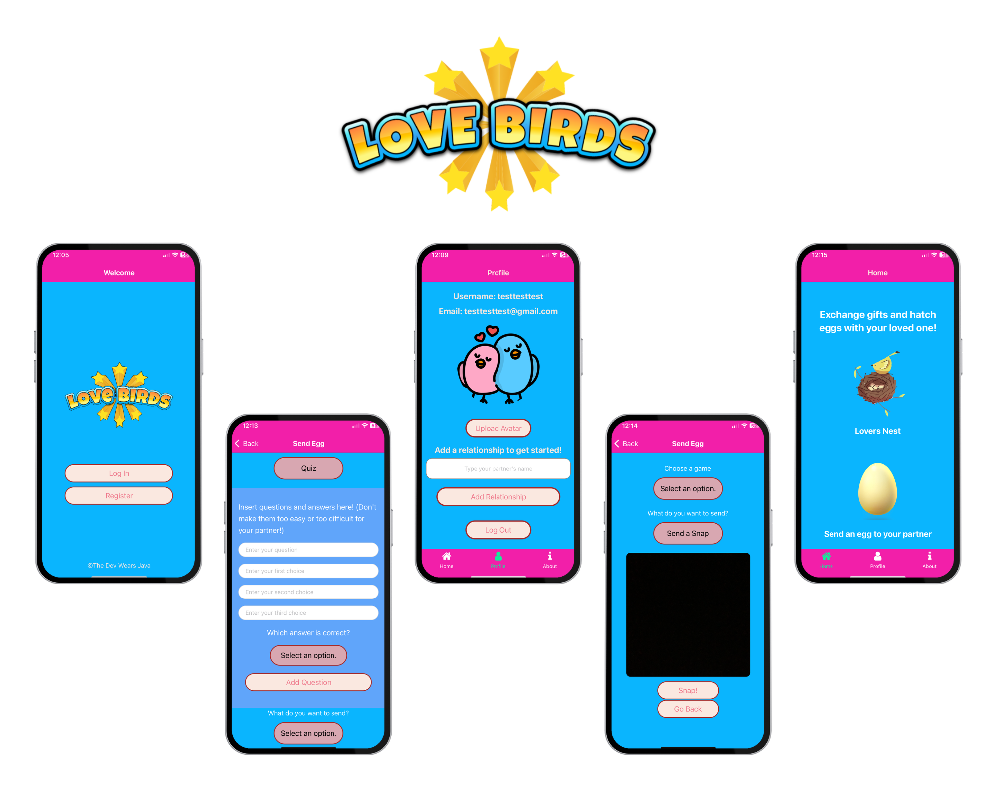 Love Birds - Mobile App