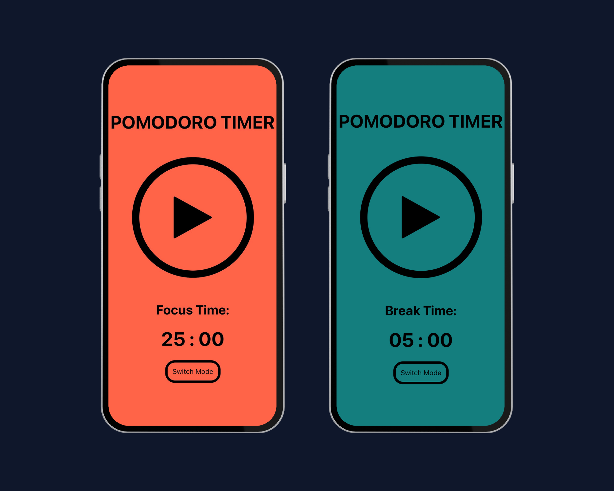 Pomodoro Timer - Mobile App