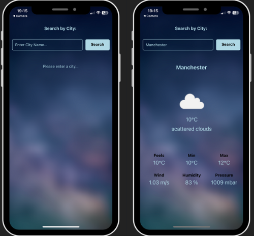 Weather App - Mobile App